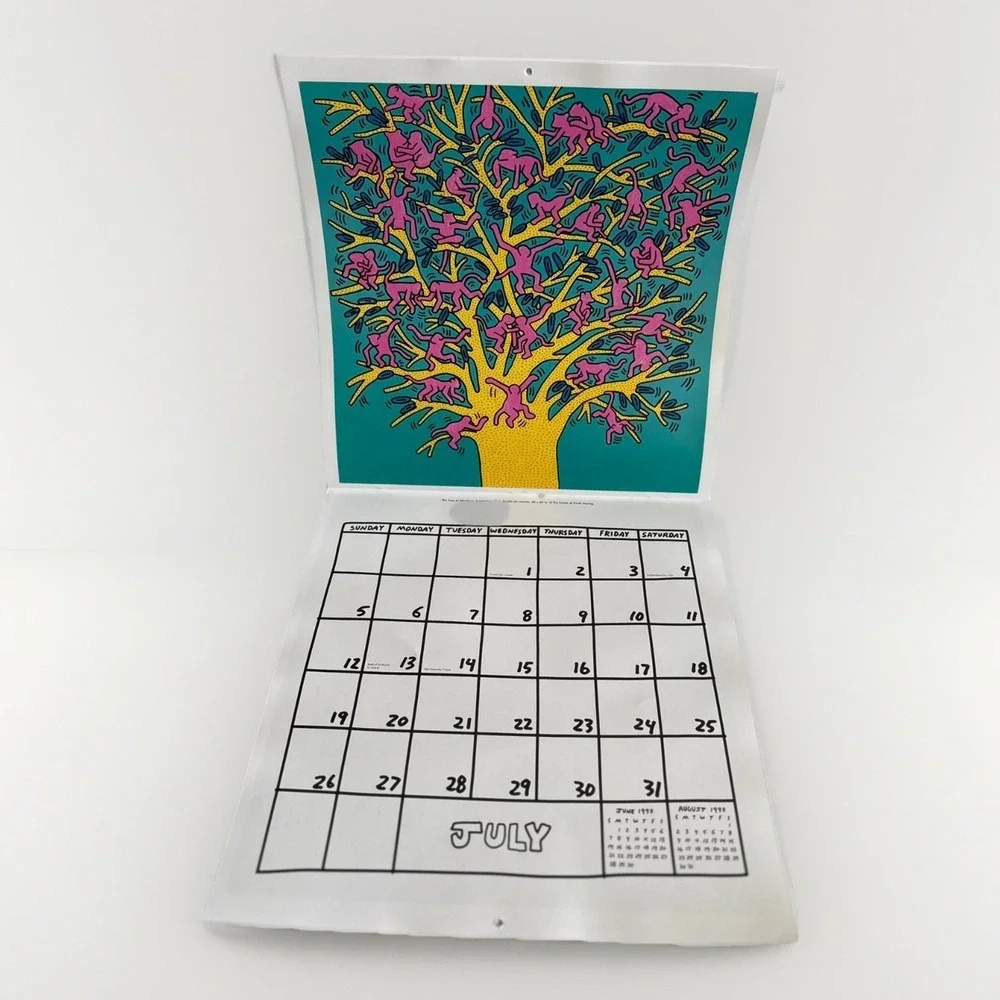VINTAGE KEITH HARING 1998 CALENDAR Collector Item Printed In Germany Clean RARE!